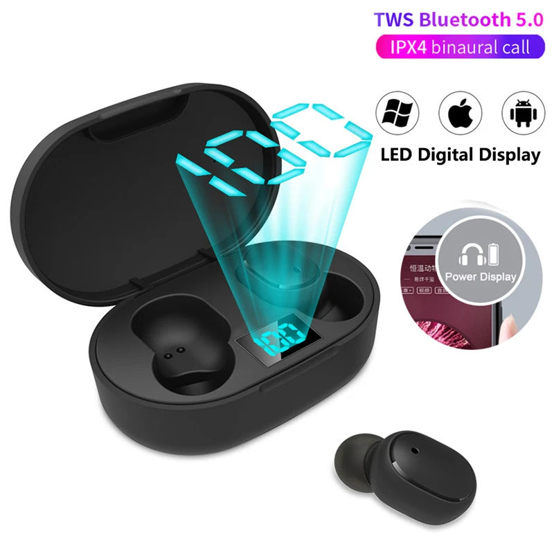 Audífonos Bluetooth Redmi Airdots Tactil con pantalla Cajas Azul