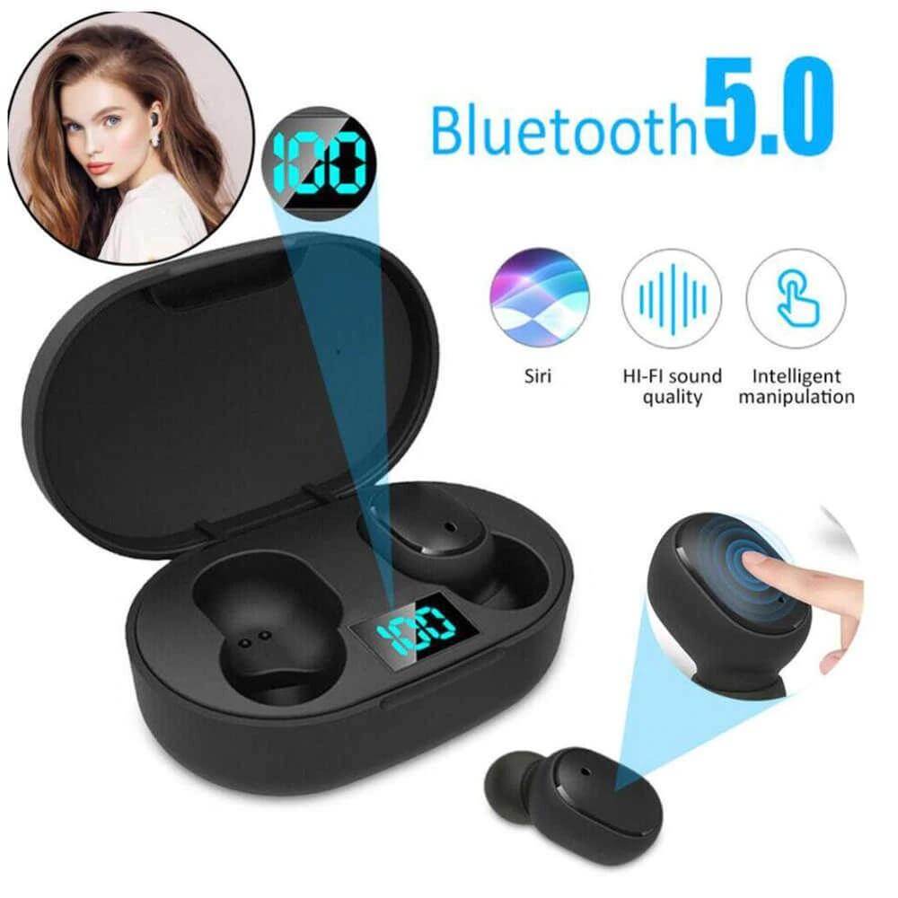Audífonos Bluetooth Redmi Airdots Tactil con pantalla Cajas Azul