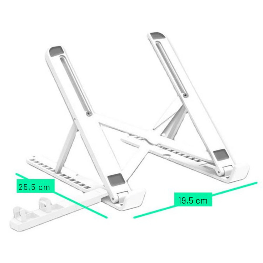 Base Soporte Portátil - Laptop Plegable Tablet Para Escritorio Con Soporte Adicional Para el Telefono