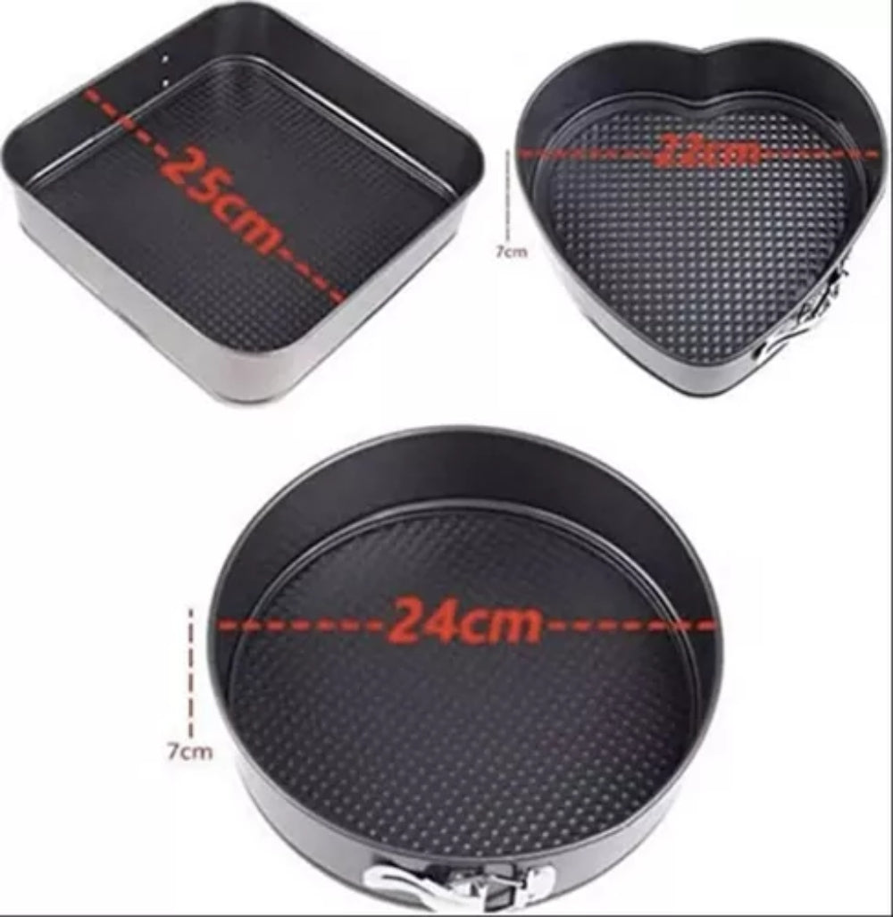 Juego De Moldes Figuras Desmontable Antiadherente X 3