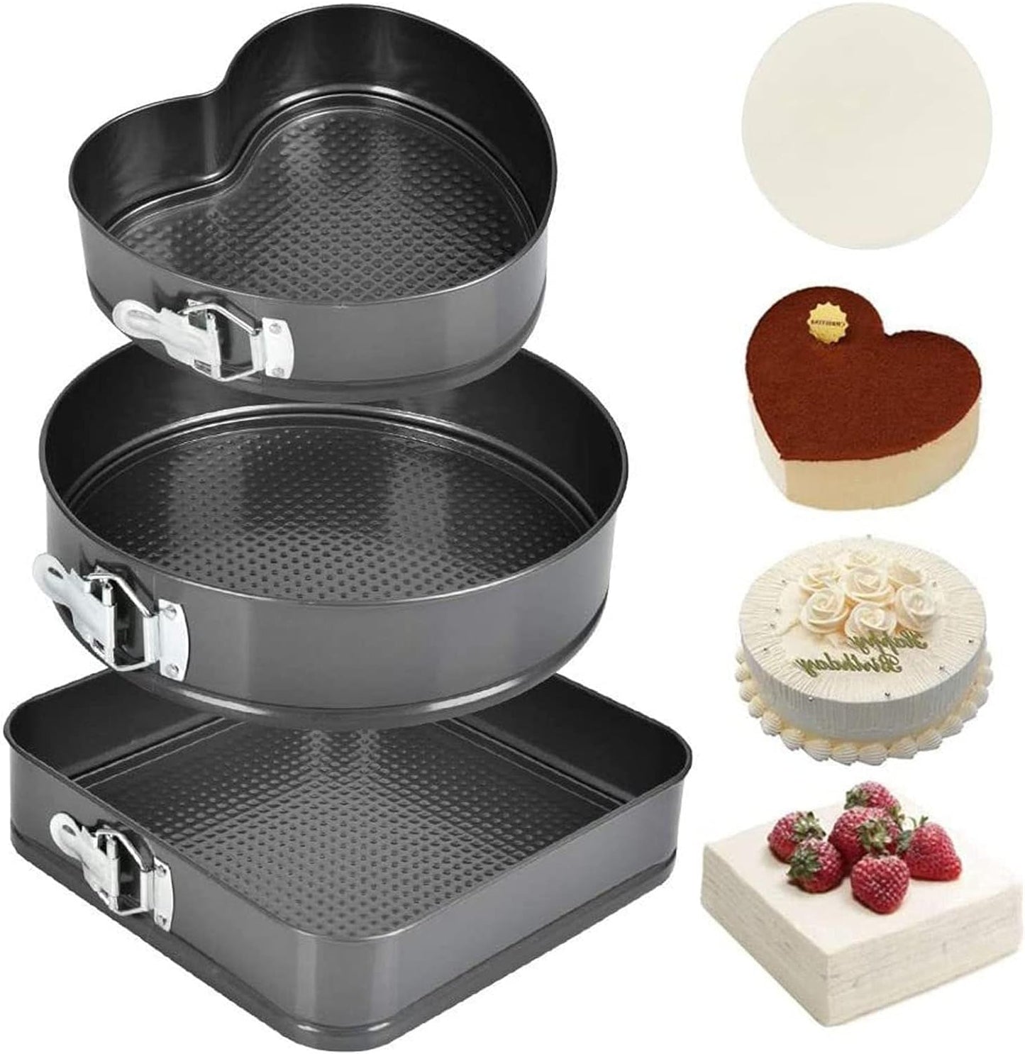 Juego De Moldes Para Pasteles Springform X3PC