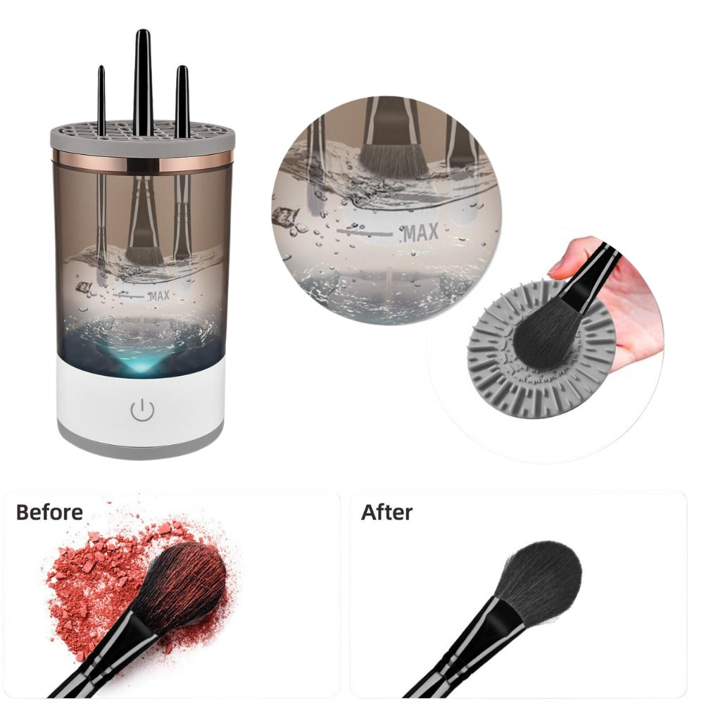 Maquina Lavadora De Brochas De Maquillaje Electrica
