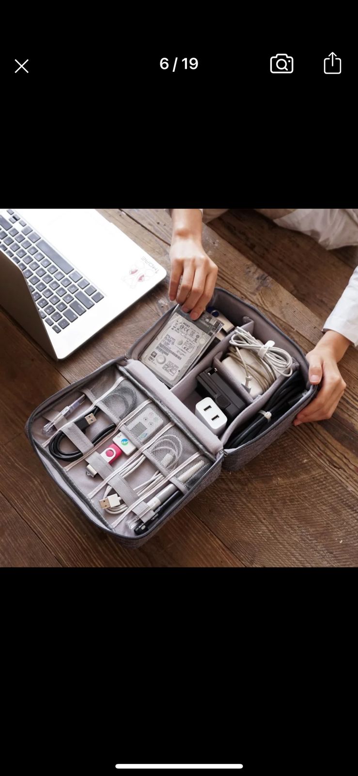 ORGANIZADOR CABLES 2 NIVELES