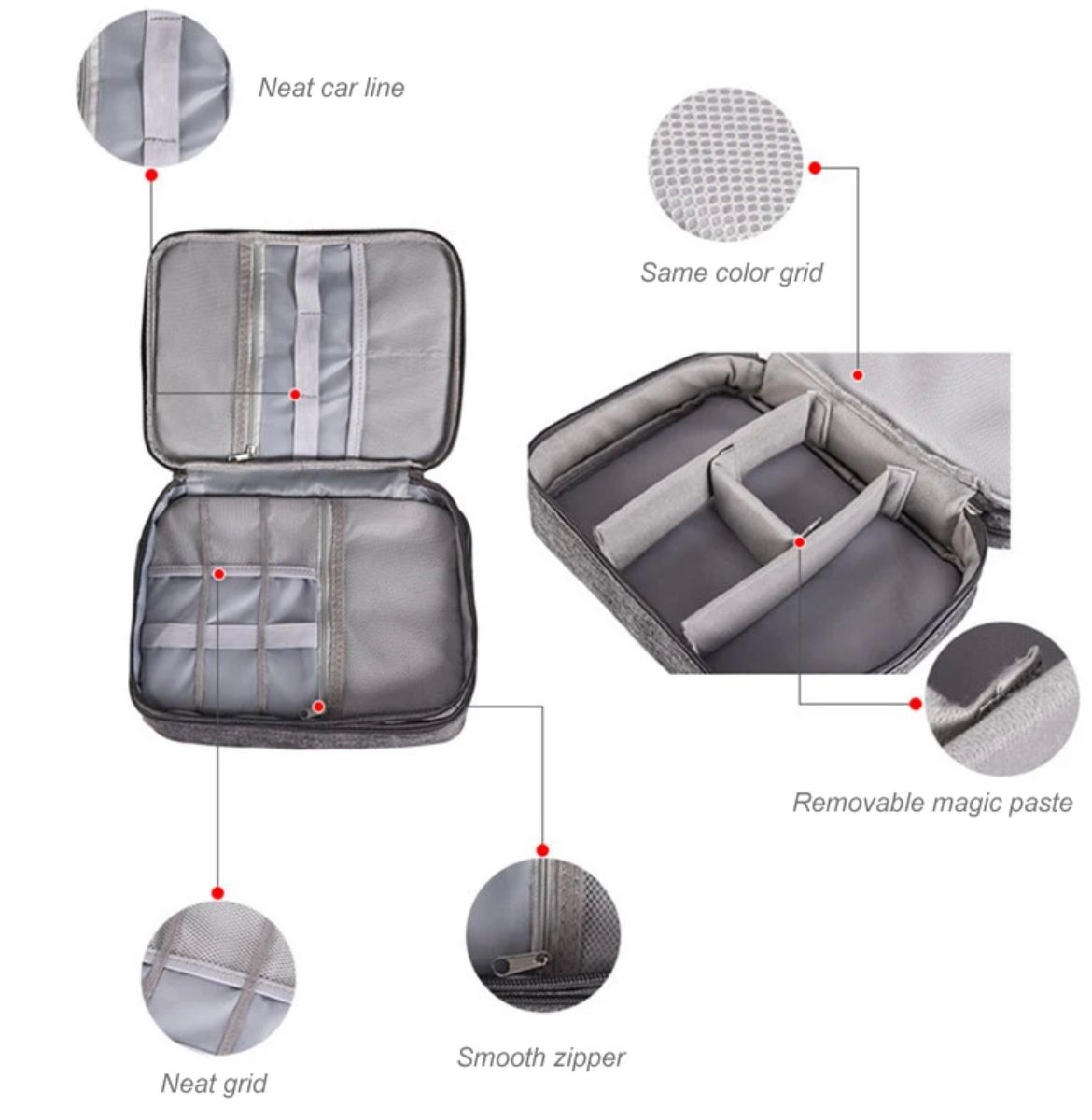 ORGANIZADOR CABLES 2 NIVELES