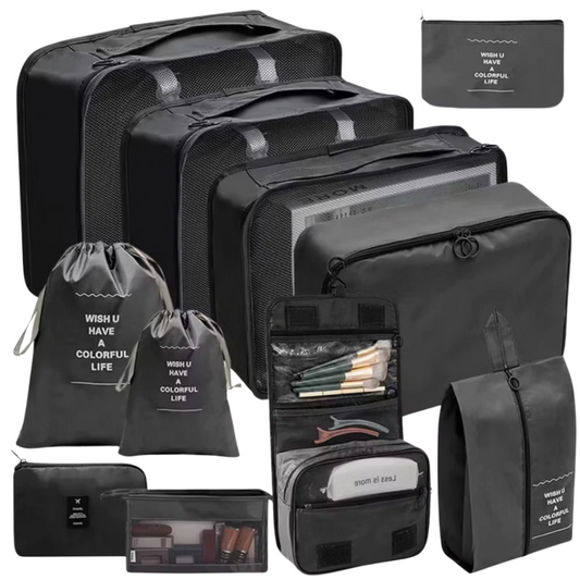 Organizadores De Viaje Multifuncional Kit X 11 Piezas