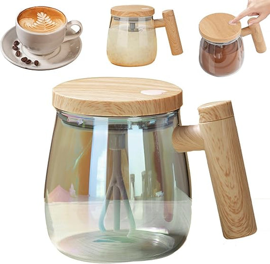 Taza Mezcladora Vidrio Recargable